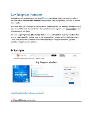 List Of Telegram Members Seller