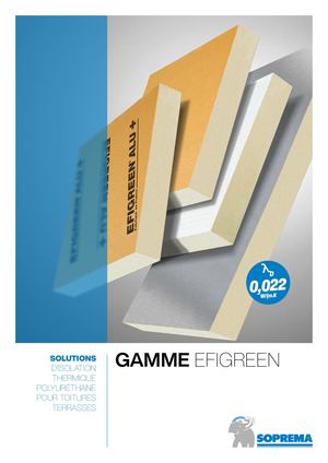 Gamme Efigreen support d'étanchéité
