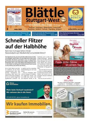 Blättle Stuttgart-West 3/2024