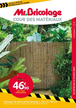 MR BRICOLAGE - COURS DES MATÉRIAUX - MARS 2024
