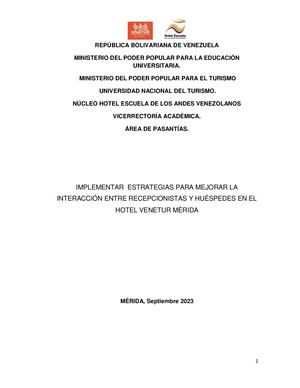 Informe N°1789 Pasantia Administrativa Trabajo De Grado 2023