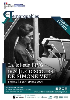 Livret de l'exposition : discours de Simone Veil sur la loi relative à l'IVG – 1974