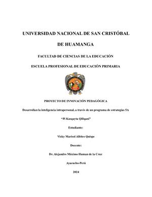 Estrategia 5a “Pi Kasqayta Qillqani” Albites Vicky Pptx