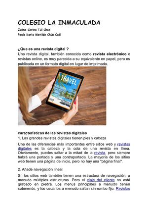Que Es Una Revista Digital