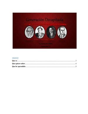 La Generación Decapitada