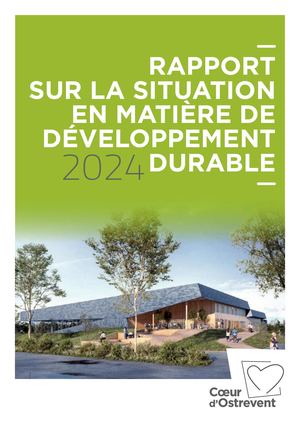 Rapport Développement  Durable 2024 Coeur D''Ostrevent