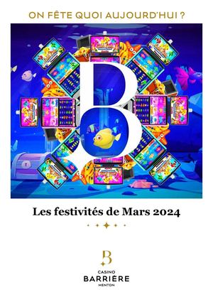 Programme des Animations Mars 2024
