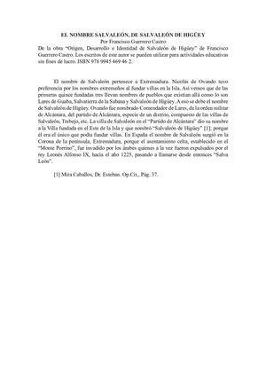 El Nombre Salvaleón, De Salvaleón De Higuey
