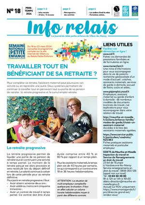 Infos relais 18