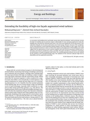 Extending The Feasibility Of High Rise Façade Augmented Wind Turbines