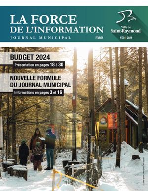 Journal municipal février et BUDGET 2024 - Ville de Saint-Raymond