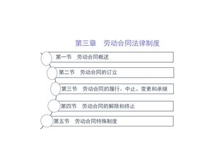 劳动法4第三章第四节第五节
