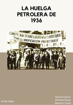 La Huelga Petrolera