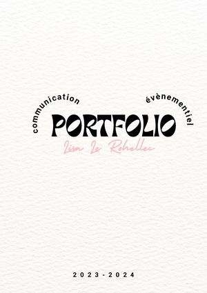 Portfolio Lisa Le Rohellec - Alternance