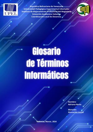 Glosario De Terminos Informaticos Adriana Hevia