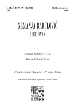 Programme Nemanja Radulovic