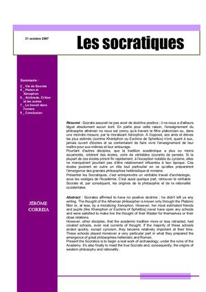 Les Socratiques