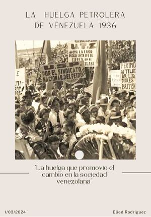 Huelga Petrolera De 1936