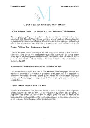 Club Marseille Vision
