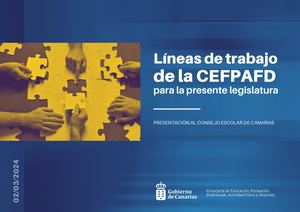 Intervención del consejero de educación Poli Suárez ante el Consejo Escolar de Canarias