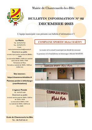 Bulletin D'infos N°02 2023