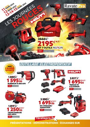 Catalogue Ravate PRO Journées Rouges HILTI 03/24