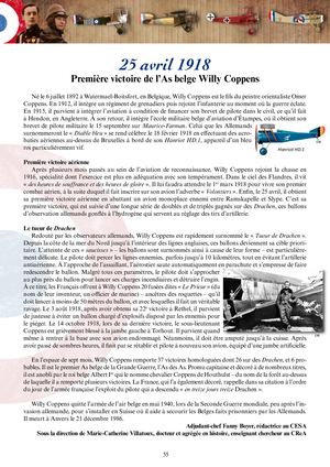 25 Avril 1918 Willy Coppens