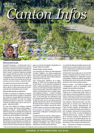 Canton Infos N°118 mars 2024
