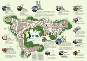 Plan touristique de Laon et de son Pays (version ALL/NL)