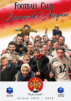 Plaquette Football Club Sources de l'Aveyron 2023-2024