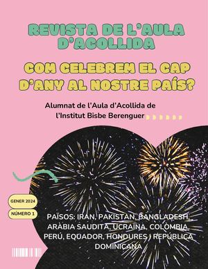 Revista De L'aula D'acollida Núm 1