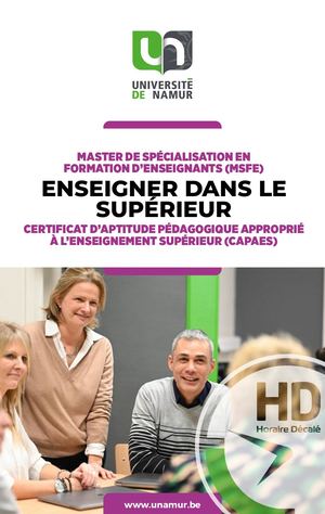 76 BMS Formation d'enseignants et CAPAES