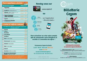 Flyer Billetterie Cezam