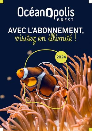 Dépliant Abonnement Océanopolis 2023