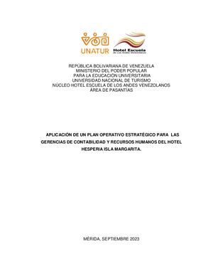 Informe N°1793 Pasantia Administrativa Trabajo De Grado 2023