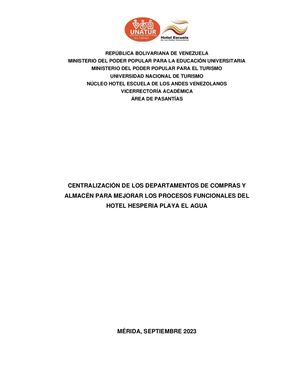 Informe N°1794 Pasantia Administrativa Trabajo De Grado 2023