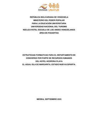 Informe N°1798 Pasantia Administrativa Trabajo De Grado 2023