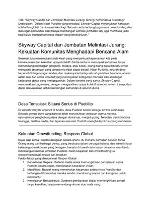 Skyway Transport di Indonesia: Ulasan Inovasi Terkini