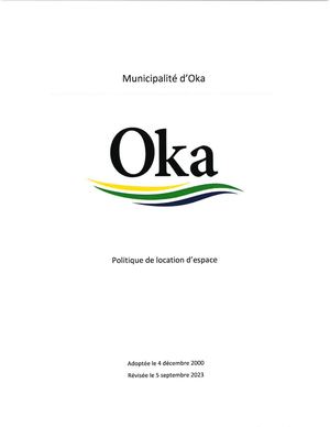 Politique de location d'espace