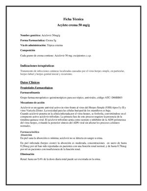 Ficha Técnica Acylete Crema