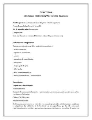 Ficha Técnica Diclo Inyectable