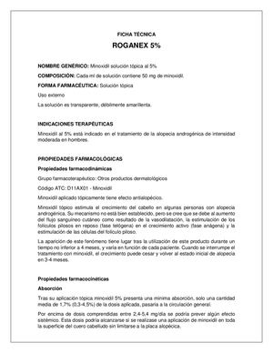Ficha Técnica Roganex 5%