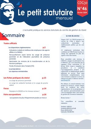 Le Petit Statutaire Fevrier 2024