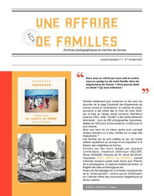 Journal des expositions - Carnac