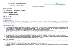 Anual Matematicas 4to 2024