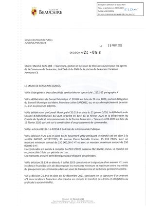 Parution Des Actes Administratifs (Décisions) D'aujourd'hui (3)