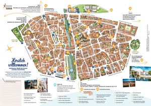 Touristische Karte von Narbonne, Frankreich