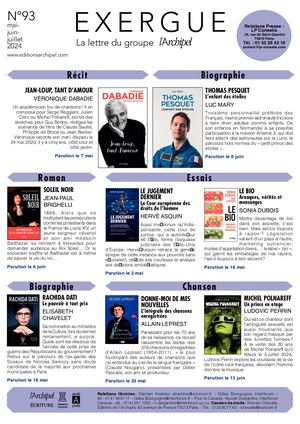 PROGRAMME DES EDITIONS DE L'ARCHIPEL MAI-JUIN-JUILLET 2024