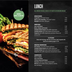 Menukaart Fontein Assen Engels 2024