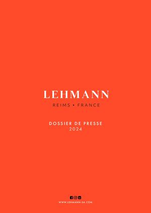 Dossier De Presse - Maison Lehmann - Fr